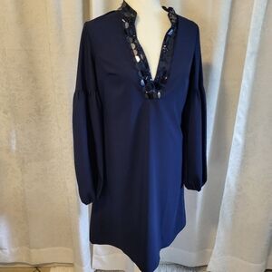 NWT Lilly Pulitzer Shea Stretch Dress, Women Size 0, Color True Navy, Party